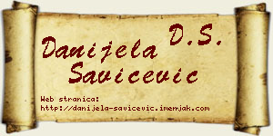 Danijela Savićević vizit kartica